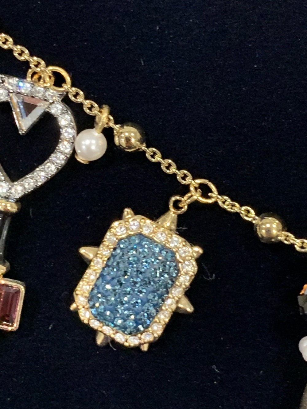 New/never worn Swarovski Gold "All Around" Luck Magic Charm Necklace - Picture 7 of 12